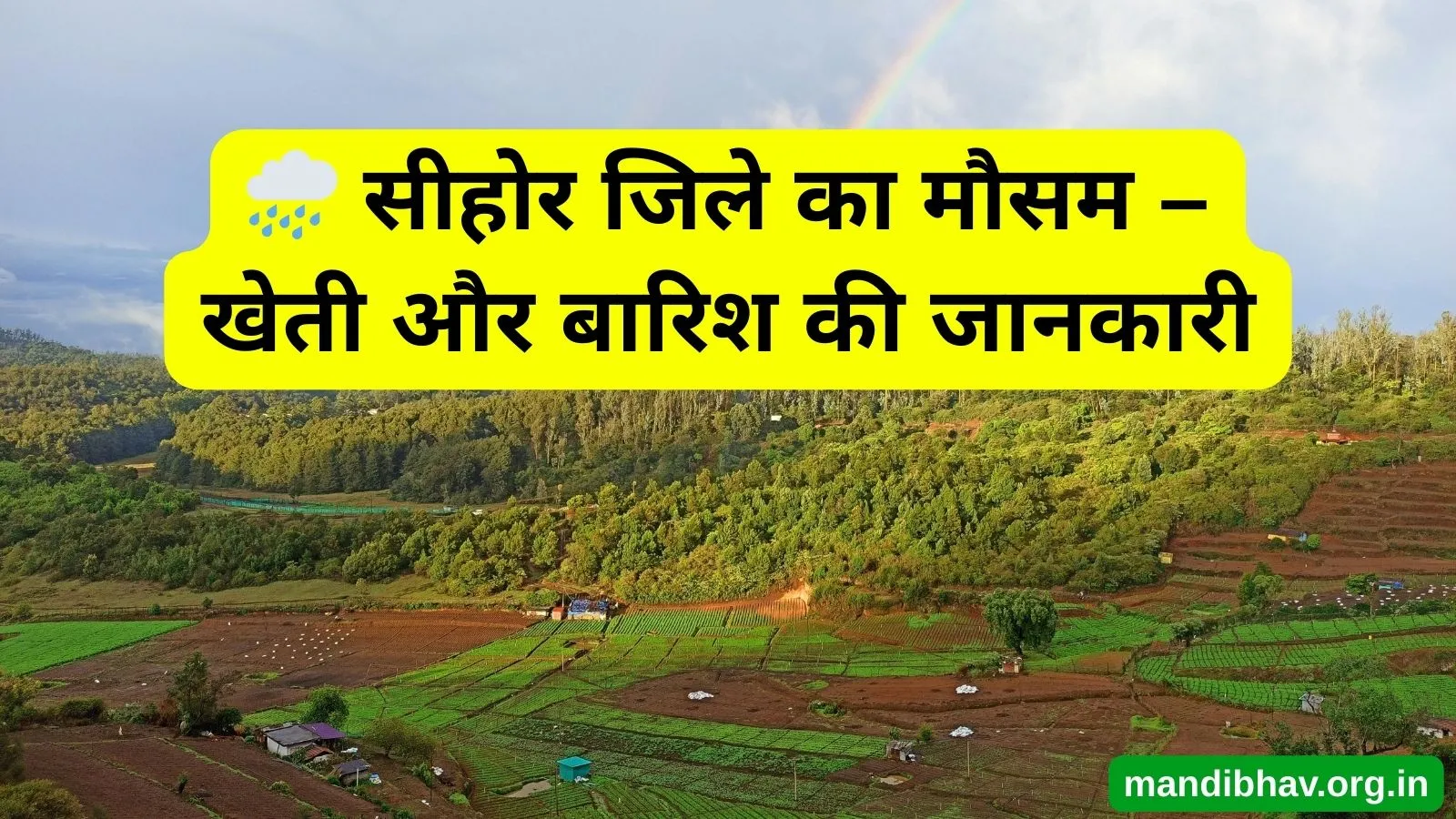 सीहोर का आज का मौसम – बारिश ठंड और तापमान की ताज़ा जानकारी