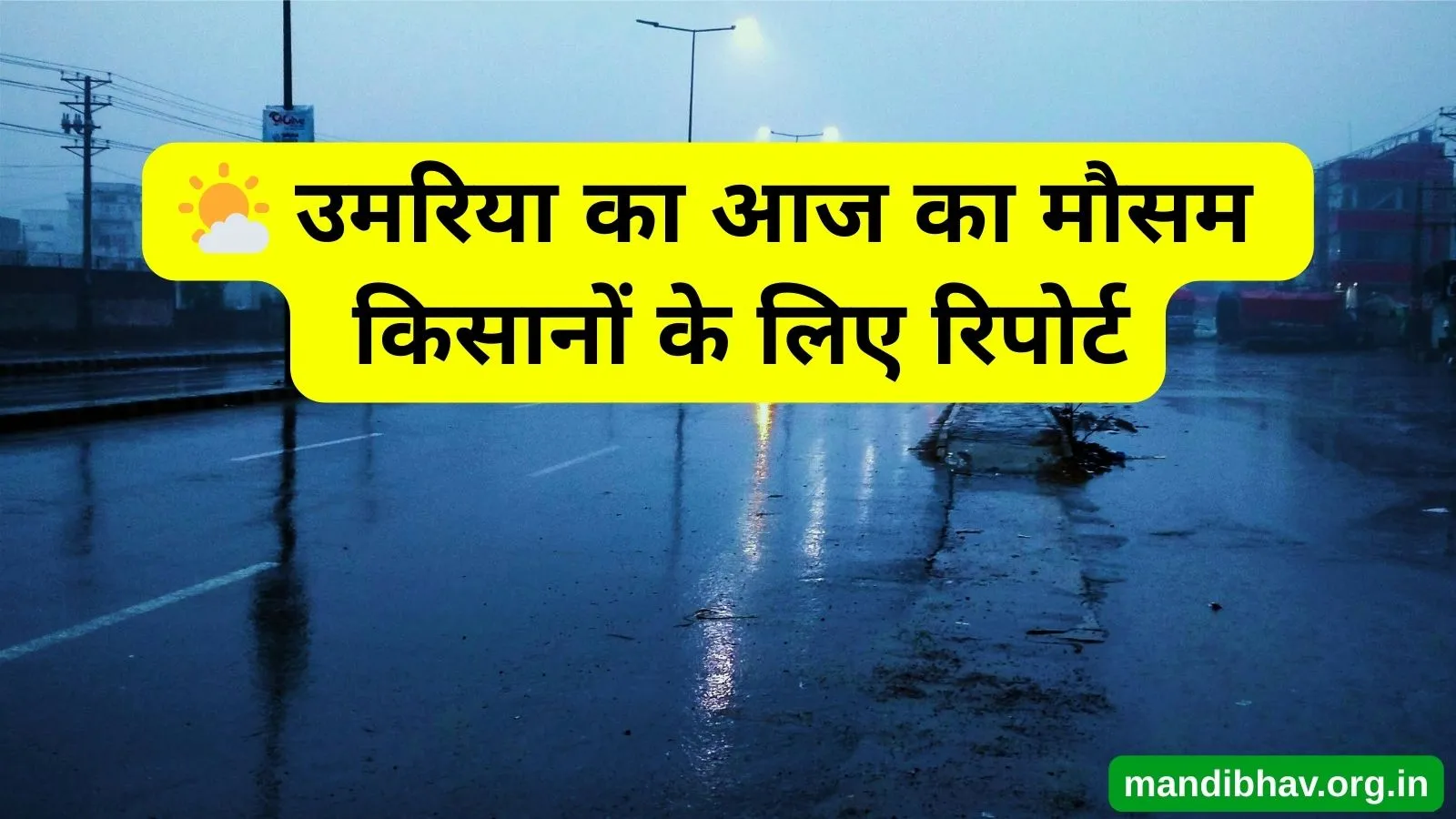 उमरिया का आज का मौसम – बारिश ठंड और तापमान की ताज़ा जानकारी